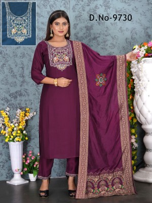 MORZAR Women Embroidered Anarkali Kurta(Maroon)