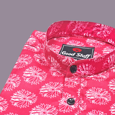 Varidashi Men Floral Print A-line Kurta(Multicolor)