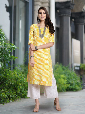 Moda Rapido Women Self Design A-line Kurta(Multicolor)