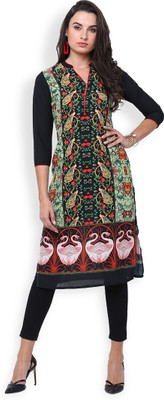Vishudh Women Printed A-line Kurta(Multicolor)
