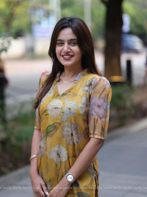 Styleva Women Printed A-line Kurta(Yellow)