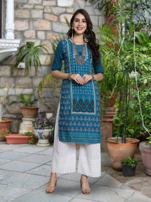 EthnicBasket Women Printed A-line Kurta(Multicolor)