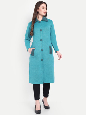 Hautemoda Women Self Design Straight Kurta(Blue)