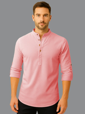 Navkanj Men Solid Straight Kurta(Multicolor)