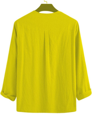 COSLETIC Men Solid Straight Kurta(Light Green)