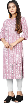 HouseOfCommon Women Printed A-line Kurta(Multicolor)