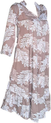 A S Creation Women Printed A-line Kurta(Grey)
