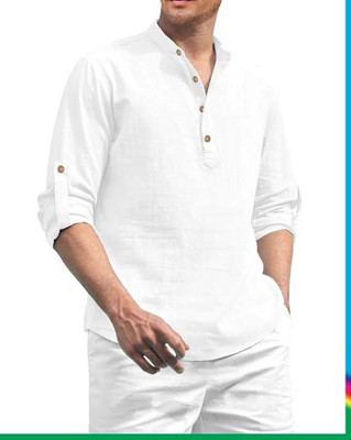 Locess Men Solid A-line Kurta(Multicolor)