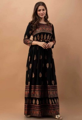 Yeswant Fab Anarkali Gown(Black)