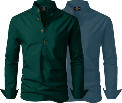 Fashion Marts Men Solid Straight Kurta(Multicolor)