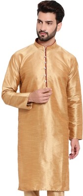 JEXI Men Self Design Ethnic Dress Kurta(Gold)