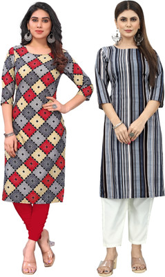 MARIDI FASHION Women Self Design Straight Kurta(Multicolor)