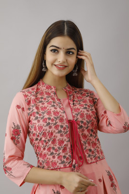 HERE&NOW Anarkali Gown(Pink)