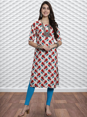 EthnicBasket Women Printed A-line Kurta(Multicolor)