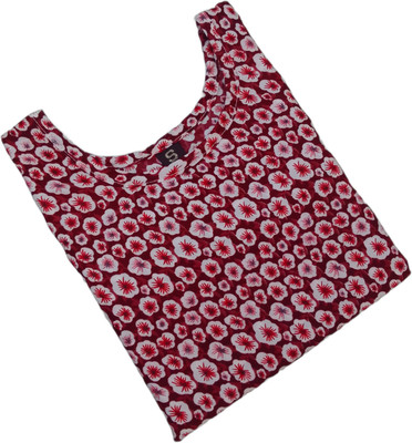 DB COLLECTION Women Printed Straight Kurta(Pink)