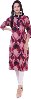 Ravaiyaa - Attitude Is Everything Women Printed Straight Kurta(Multicolor)