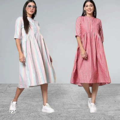 U CREATION Women Printed Anarkali Kurta(Multicolor)