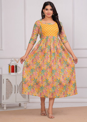 TAPISH CREATION Women Printed Anarkali Kurta(Multicolor)