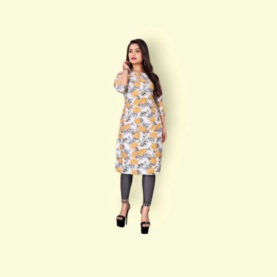 RADHARANITEXTURISERSLLP Women Floral Print Straight Kurta(Multicolor)