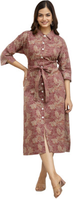 DMP EXPORT Women Floral Print Flared Kurta(Multicolor)