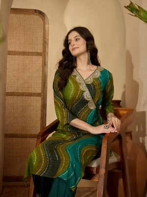 Youthnic Women Embellished Straight Kurta(Multicolor)