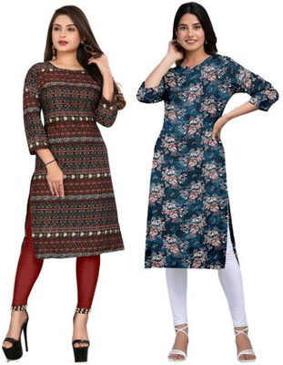 MIROSELLY CREATION Women Printed A-line Kurta(Multicolor)
