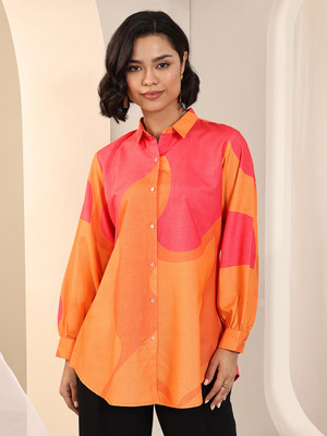 LIBAS Women Printed Straight Kurta(Multicolor)