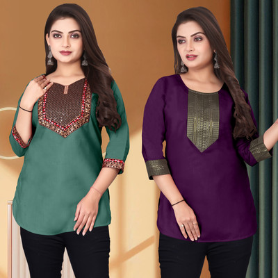 FSR Women Printed A-line Kurta(Multicolor)