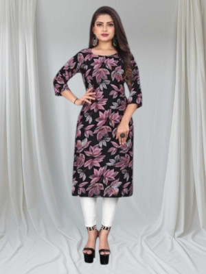 dharmanandan creation Women Floral Print Flared Kurta(Multicolor)