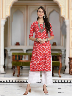 Moda Rapido Women Printed A-line Kurta(Multicolor)