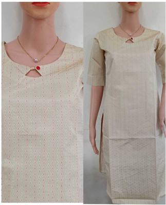 Josh Women Solid Straight Kurta(Grey)