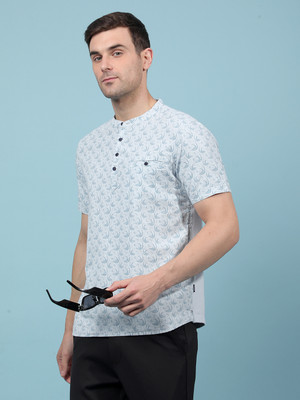 CRIMSOUNE CLUB Men Self Design A-line Kurta(Blue)