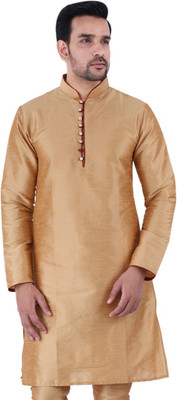 HouseOfCommon Men Self Design Ethnic Dress Kurta(Multicolor)