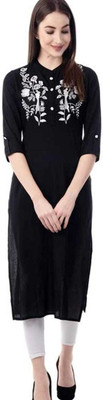 NII Women Printed A-line Kurta(Black)