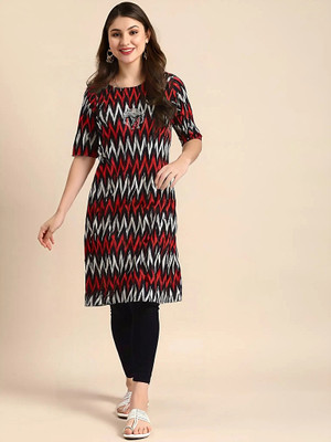 SZN Women Printed A-line Kurta(Multicolor)