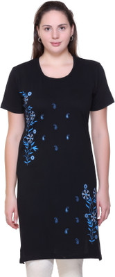 HIMYUG Printed Women Round Neck Multicolor T-Shirt