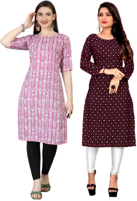MIROSELLY CREATION Women Printed A-line Kurta(Multicolor)