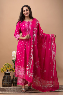 Khwab Women Kurta Palazzo Dupatta Set