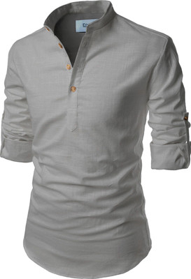 Edinwolf Men Solid Ethnic Dress Kurta(Grey)