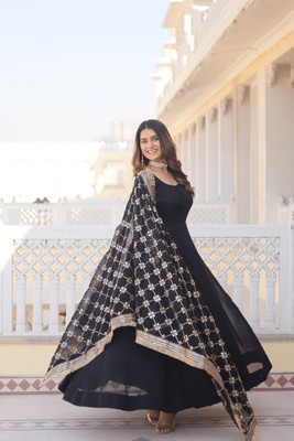 GRISHU COLLECTION Anarkali Gown(Black)