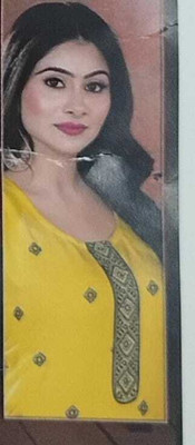 Shalini Women Embellished, Embroidered A-line Kurta(Yellow)