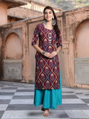 1 Stop Fashion Women Printed A-line Kurta(Multicolor)