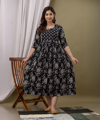 FASHION CLOUD Women Printed A-line Kurta(Multicolor)