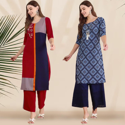 1 Stop Fashion Women Printed A-line Kurta(Multicolor)