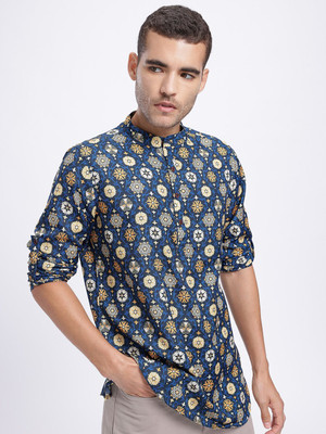 Anouk Rustic Men Printed Straight Kurta(Multicolor)