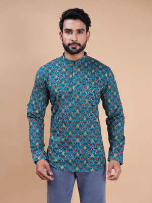 MANNYATA Men Printed Straight Kurta(Multicolor)