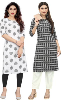 HouseOfCommon Women Self Design Straight Kurta(Multicolor)