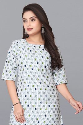 SANJUGARMENT Women Printed A-line Kurta(Multicolor)