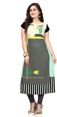SHREE INFINITY EXPORT Women Printed A-line Kurta(Multicolor)