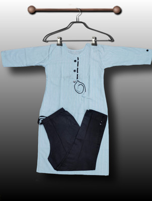 Stylish Fancy Cloth Striped Kurta, Trouser/Pant & Dupatta Set